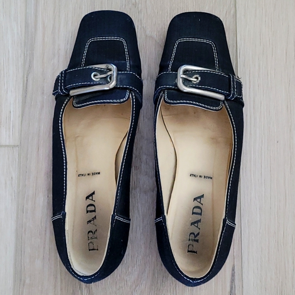 Black Prada Flats